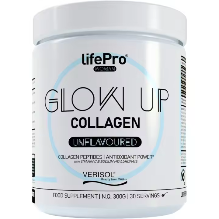 Life Pro Nutrition Collagen Glow Up 300g – Colágeno Hidrolizado con Ácido Hialurónico, Vitamina C y Selenio - 1