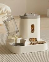 Tazón Automático Para Gatos Y Perros Con Fuente De Agua Gran Capacidad Soporte Elevado Accesorios Para Comedor De Mascotas - details 7