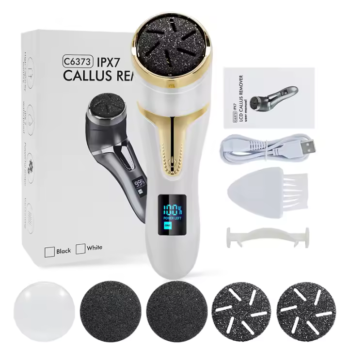 BIT Lima Eléctrica para el cuidado de los pies, herramienta de pedicura para eliminar talones de Pierna, Piel Muerta agrietada Dura, removedor de callos, máquina de cuidado Limpio - 1