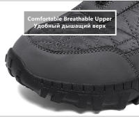 Botas De Invierno Impermeables Para Hombre Con Peluche Caliente Antideslizantes Altas Botas De Camuflaje Para Exteriores Y Senderismo - details 6