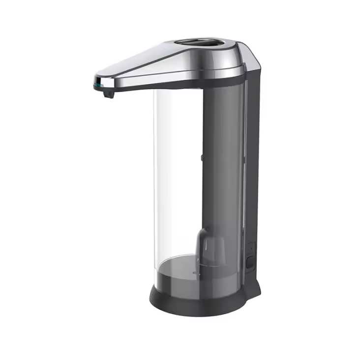 Dispensador de jabón automático sin contacto, funciona con baterías, dispensador de jabón con control de volumen ajustable, perfecto para uso comercial o doméstico - 1