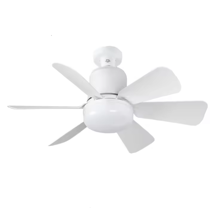 Luz de ventilador con Zócalo, ventilador de techo with Luz y Control Remote, ventilador with Zócalo E26, ventilador de techo Pequeño atornillado Silencioso con flujo de aire para dormitorio, Sala de estar, Cocina - 1