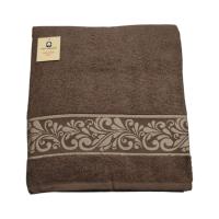 Juego de Toallas de Baño Color Chocolate con Cenefa Decorativa – Set de 3 Piezas de Lujo: Toalla de Baño, Manos y Facial | 100% Algodón Portugués 500 g/m² Suave y Absorbente | Certificado OEKO-TEX® | Ideal para Hogar o Regalo Elegante | Mercatienda.es - details 2