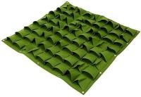 72 bolsos pared vertical Flor Colgante Fieltro plantador Bolsas para Jardín interior al Aire Libre 2 Colores plantador Bolsas (GREEN) - details 3