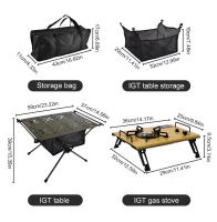 Mesa De Camping WESTTUNE Con Estufa IGT Aluminio Plegable Multifuncional Accesorios Portátil Para Exteriores - details 1