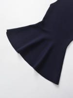 Vestido Mini De Encaje Para Mujer TRAFSHE Con Cuello Redondo Y Mangas Sin Mangas Vestido De Punto Vintage De Corte Slim - details 8