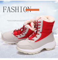 Botas De Mujer Impermeables Con Plataforma Para Invierno 2023 Botas De Tobillo Con Peluche Aislante Botas De Nieve Para Exterior - details 8