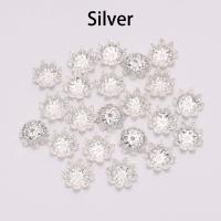 100pcs Lotus Flower Metal Bead Caps 8-10mm Espaciadores Libres Para Creación De Joyas DIY Capa De Cono Final Herramientas De Fabricación - details 6