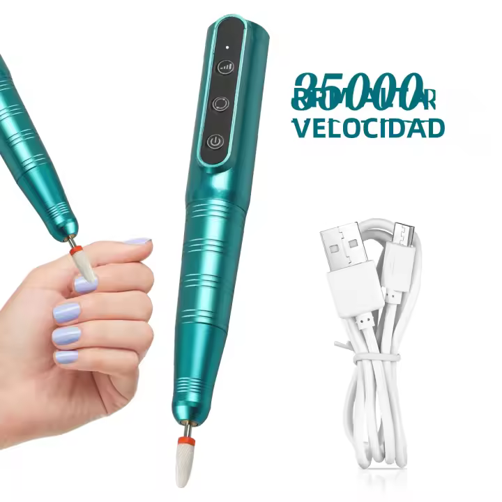 Pincel De Uñas Inalámbrico 35000RPM USB Polidor De Uñas Recargable Herramienta De Manicura Portátil Máquina De Taladro Para Salon - 1