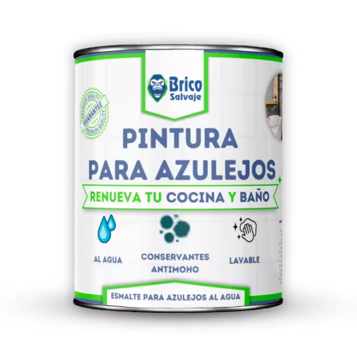 Pintura para Azulejos Mate Bricosalvaje  Acabado Duradero y Resistente al Agua  Renueva tus Azulejos con Facilidad - 1