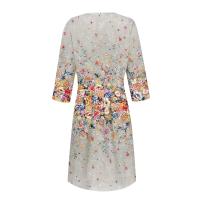 Vestido Para Mujer Traf 2024 De Manga 3/4 Casual Y Elegante Con Bolsillo Y Cierre Trasero Vestido Femenino De Organza Mid-calf Para Todas Las Temporadas - details 18