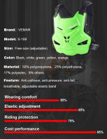 Vemar Armadura De Motocicleta Off-road Para Hombres Protección Anticaída En Carreras Y Deportes Extremos Con Patrón De Cuerda De Miel Tamaño S-189 - details 4