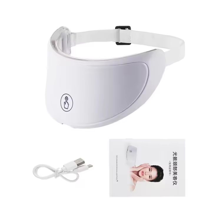 Máscara De Lifting LED Para Cuello Dispositivo De Belleza Del Cuello Antiarrugas Rejuvenecimiento Y Aclarado De La Piel Tensión De La Piel Photon - 1