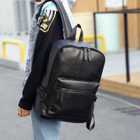 BIT Mochila informal de moda para hombre, bolso de cuero impermeable para ordenador portátil - details 2