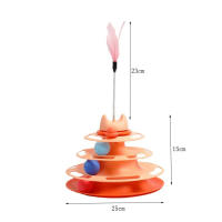 Juguetes Para Gatos Autoentretenimiento Palos De Entretenimiento Plásticos Disco Volador Herramientas Divertidas Para Gatos Y Gatitos - details 8