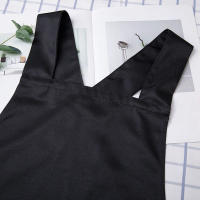Ajustable Delantal De Cocina Con Bolsillos Para Hombres Y Mujeres Delantal De Chef Con Cuello Halter Negro Sencillo Herramienta De Cocina - details 5