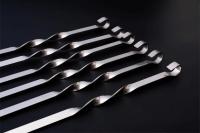 6Pcs Palillos De Barbacoa De Acero Inoxidable 50cm Anchos Para Barbacoa Herramientas De Camping Al Aire Libre Utensilios De Cocina Accesorios Para Picnics - details 11
