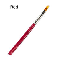 Pincel De Uñas Con Mango De Madera Herramienta De Pintura De Arte De Uñas Gel UV Gradient Bloom Pelo De Nylon Negro Blanco Rojo Dibujo Manicura - details 4