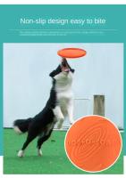 Juguete Interactivo Para Perros Multicolor Frisbeed De Silicona Entrenamiento Y Juego Discos Voladores Divertidos Para Mascotas - details 3