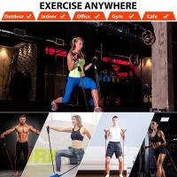 Set De Bandas De Resistencia Con Anclaje Para Puerta Manijas Y Bolsa De Transporte Ejercicios De Gimnasio En Casa Para Muslos Pecho Brazos Y Cintura - details 4