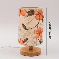Lámpara De Escritorio Con Diseño De Tela Naranja Y USB Para Iluminación Decorativa En Dormitorios Y Salones. Fuente De Luz: DC 5V. - details 3