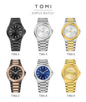 Reloj De Negocios TOMI De Lujo Para Hombres Con Caja De Regalo Caja De Acero Inoxidable De Color Rosa Oro Versátil Y Sencillo Movimiento Cuarzo - details 4