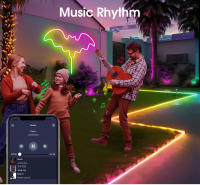 Frescura Ultra RGBIC WS2812 Tira LED Inteligente Con Control Bluetooth IP67 Impermeable Para Decoración De Fiesta 5V Remote Controller - details 2