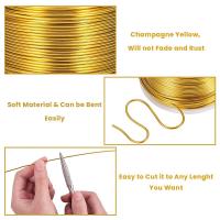 Hilo De Aluminio Anodizado De 15 Ga 220FT Para Joyería Y Artesanía Colores Florales Gold Uso En Bricolaje Y Creación De Joyas - details 1