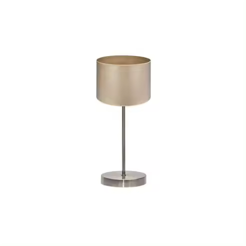 FABRILAMP Lámpara de Sobremesa Tania 1xe14 Cuero/madera Clara 42x17x17 Cm - Elegante Diseño Moderno - 1