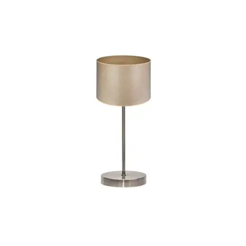 FABRILAMP Lámpara de Sobremesa Tania 1xe14 Cuero/madera Clara 42x17x17 Cm - Elegante Diseño Moderno - 1