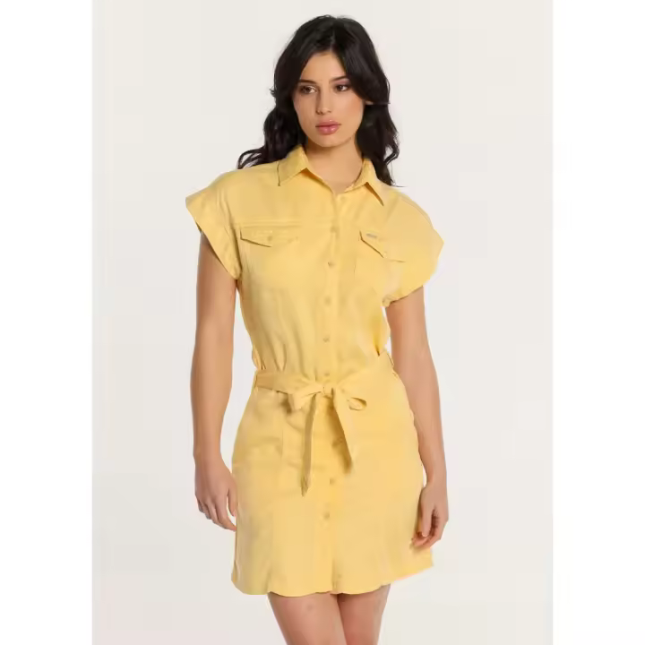 Vestido 138239 Camisero Amarillo de Lois - 1