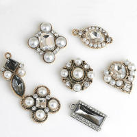 10pcs Botones De Aluminio Con Diamantes Y Perlas Para Decoración De Invitaciones De Boda Y Ropa Accesorios De Joyería Para Niñas - details 32