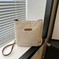 Bolso De Hombro De Paja Para Mujer Moda Verano Bolso Bandolera De Playa Vacaciones Compras Bolsos Mensajeros Para Mujer - details 2