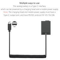 Adaptador De Alimentación USB-C PD20W Para Cámara Nikon ZFC Z50 Z30 Batería Dummies ENEL25 EP5G Recargable Certificación CE RoHS - details 4
