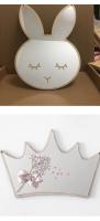 Espejo Decorativo Para Habitación Infantil Resistente Al Roto En Forma De Rabo De Conejo Oveja Globo Corona Nube Diseño Creativo Para Decoración Del Hogar - details 8