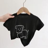 Camisetas Infantiles De Algodón Para Niñas Y Niños Con Estampado Corta Respirables Casual Moda Tops Para Bebés Verano Unisex - details 1
