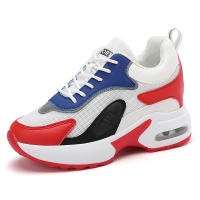 Zapatillas De Deporte Para Mujer Con Plataforma Y Tacón Air Cushion Transpirables Y De Altura Interior Blancas Para Caminar - details 8