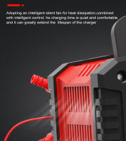 Cargador Inteligente De Batería De Coche Y Motocicleta 20A/10A 12V/24V Para Lithium AGM GEL Lead-Acid LiFePO4 Tamaño Compacto Peso Ligero - details 21