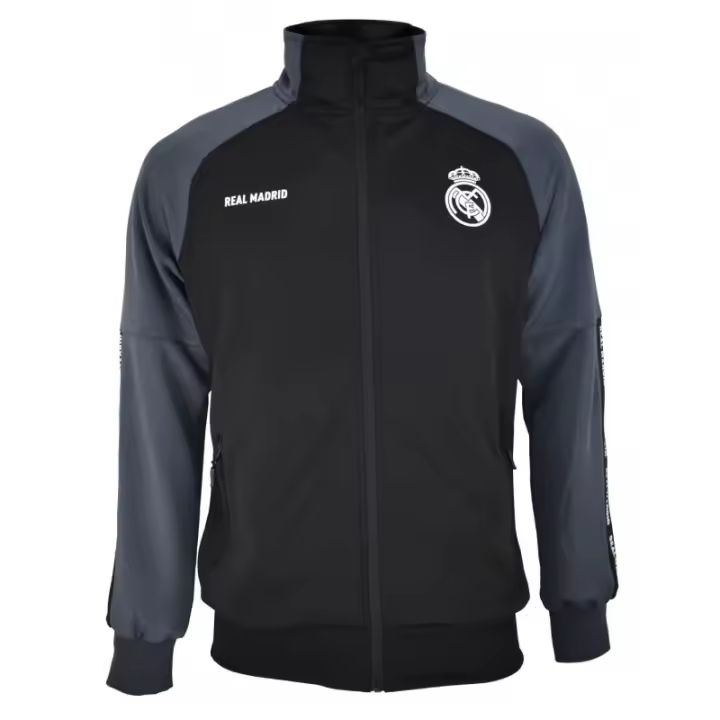 Chaqueta Real Madrid Plus Grey con cremallera adulto producto oficial RM2CHPA12 - 1