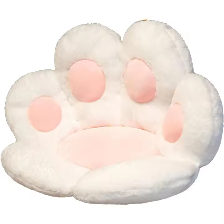 Silla Pata de Gato, sofá perezoso en forma de pata de Gato (Blanco) - 1
