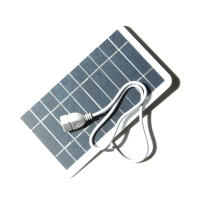 Panel Solar Pequeño 5W 5V Con USB DIY De Silicio Monocrómico Impermeable Para Camping Poder Portátil Panel Solar - details 9