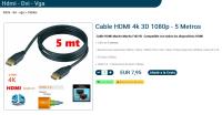 Cable HDMI  5 metros. V2.0 4K 2K, 18 Gbps. TRICOM - details 0