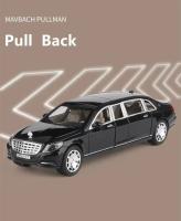 Modelo De Coche Maybach S600 Pullman 1:24 Metal Con Sonido Y Luz Vehículo De Simulación Para Niños Regalo Juguete De Lujo - details 6