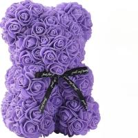 Muñeco De Oso Con Rosa Artificial Eterna Para Día De San Valentín Regalos De Cumpleaños Aniversario Decoración De Miniaturas Para Novia - details 16