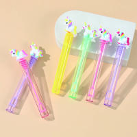Botella De Jabón Con Tubo De Burbujas De Unicornio Azul Y Rosa Decoración Para Fiesta De Cumpleaños De Niños Regalos Para Invitados De Baile De Quinceañera Y Showers De Bebés - details 10