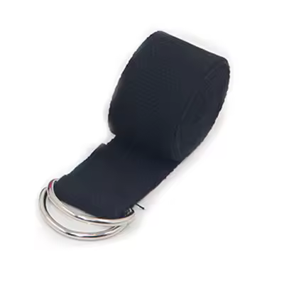 Cinta De Yoga De Algodón Ajustable De 183*3.8cm Con Hebilla D Para Ejercicio Y Pilates Bandas De Estiramiento Fitness - 1