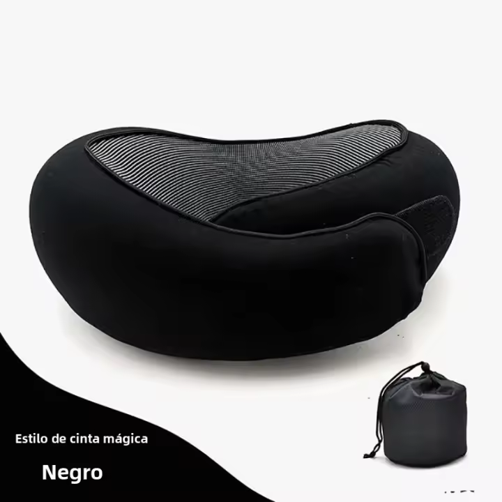 Almohada De Memoria Para El Cuello U Tipo Viaje Portátil Descanso Del Mediodía Aéreo Bolsa De Transporte Soporte Cervical Para Dormir Y Camping - 1