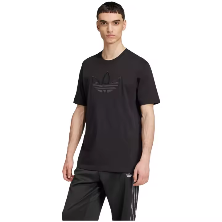 Camiseta de Manga Corta Adidas Outline para hombre en color negro - 1