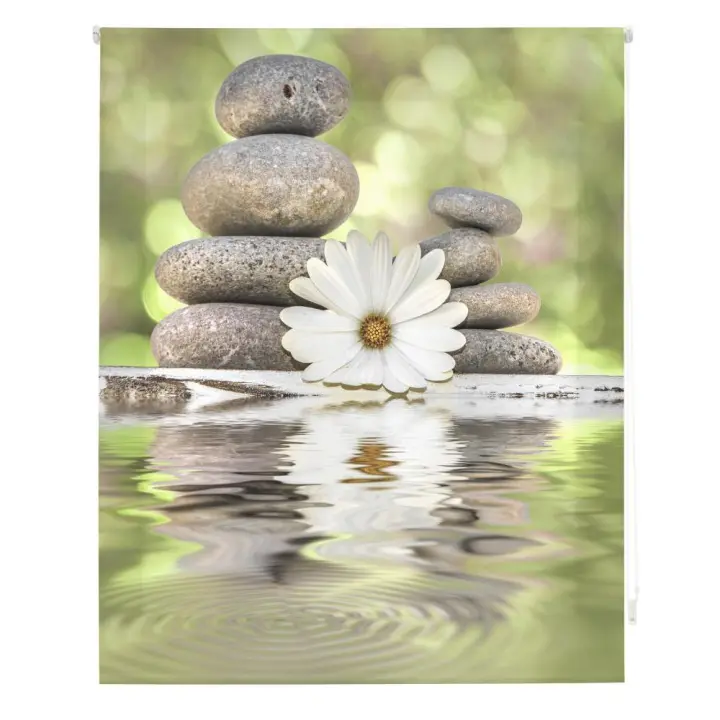 HAPPYSTOR  Estor Enrollable Traslúcido Estampado Digital Zen HSCZ05359 - 1