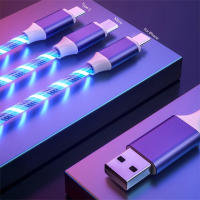 Cable USB Tipo C Luminoso NNBILI 3 En 1 Con Luz LED Para Fiestas Carga De Teléfono Compatible Con Xiaomi iPhone 14 Samsung S24 Accesorios De Teléfono - details 1